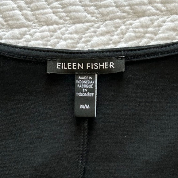 Eileen Fisher Ponte Zip Front Sleeveless Short Dress/Jumper Black Size M - Picture 7 of 11